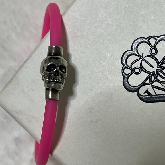Alexander McQueen Pink Skull Bracelet - Picture 2 of 7